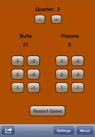 Captures d'écran de Simple Basketball ScoreKeeper