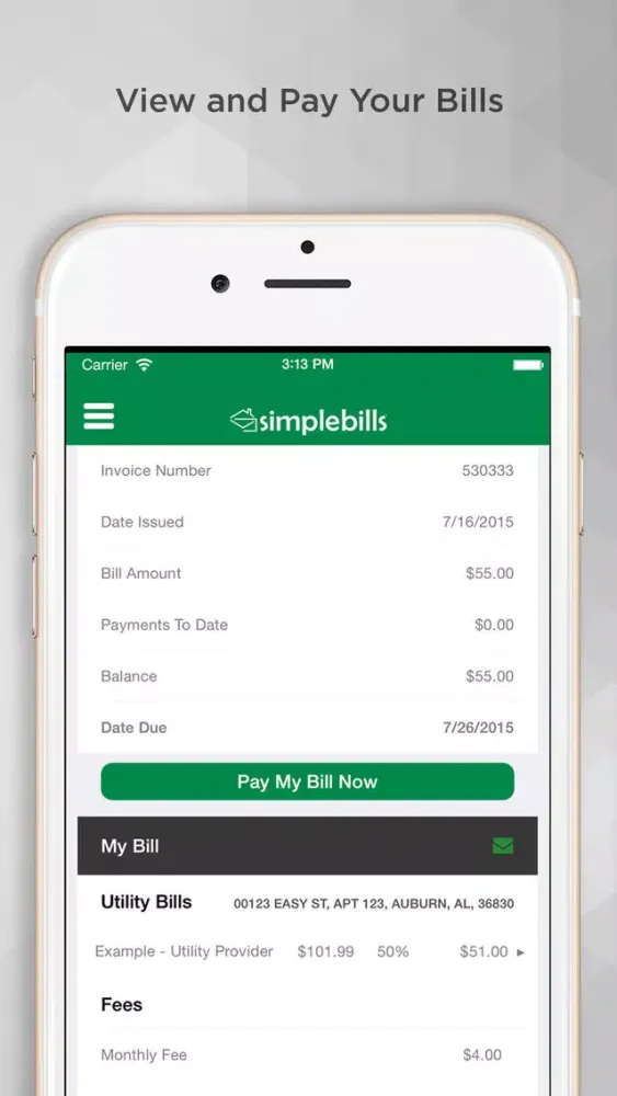 simplebills.com スクリーンショット