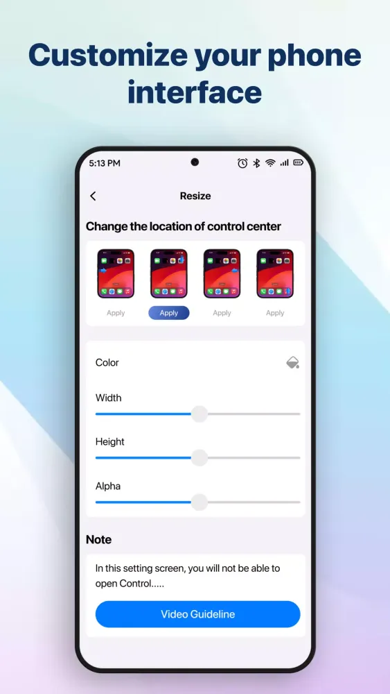 Zrzuty ekranu Control Magic: Simple Panel