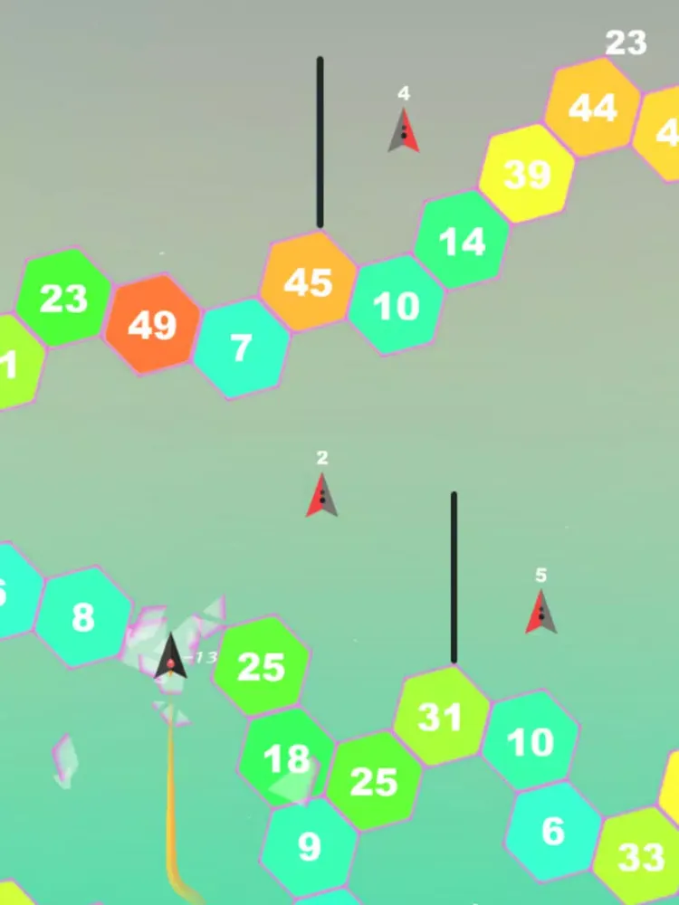 Zrzuty ekranu Plane VS Hexa - Hexagon Game iPad 