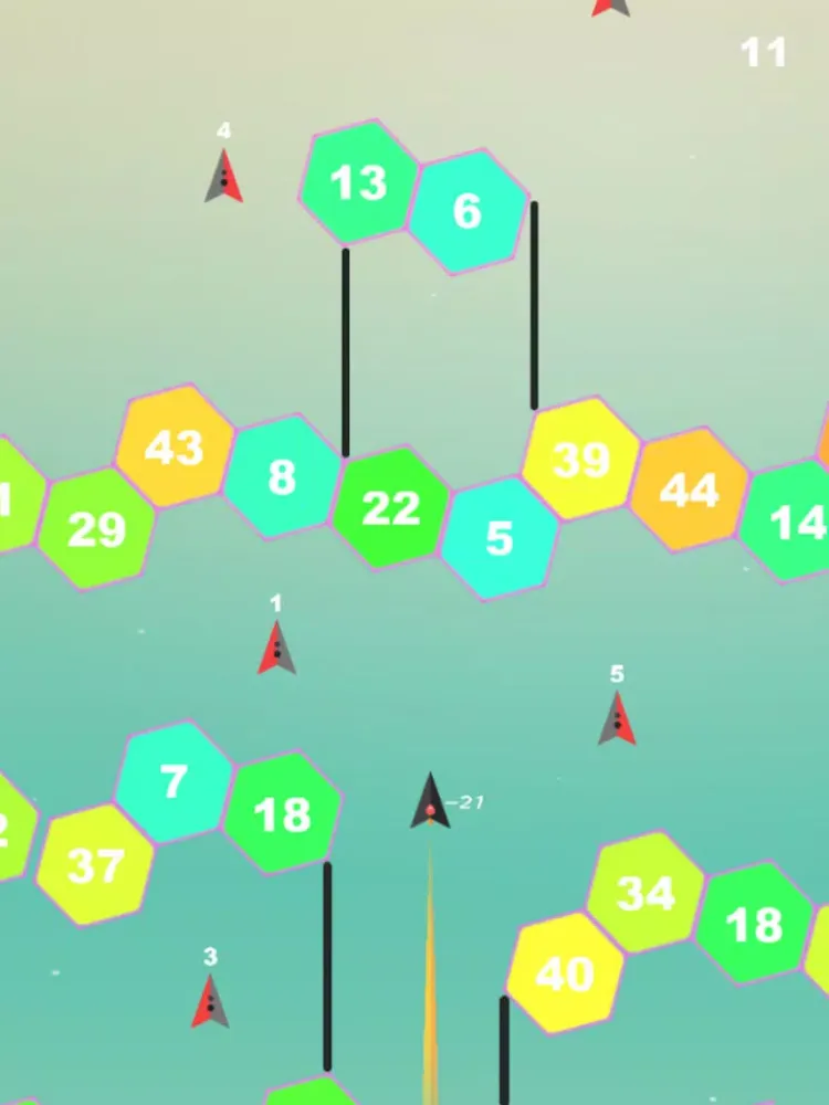 Zrzuty ekranu Plane VS Hexa - Hexagon Game iPad 