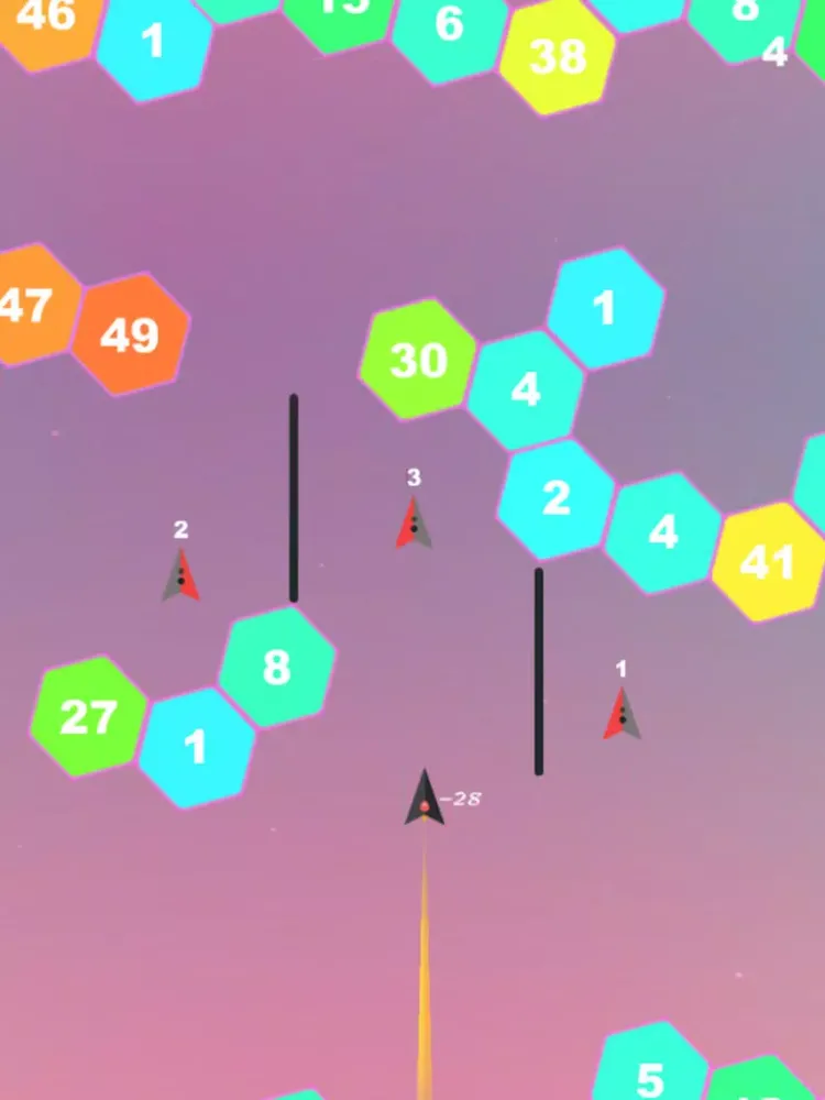 Zrzuty ekranu Plane VS Hexa - Hexagon Game iPad 
