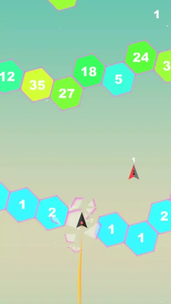 Zrzuty ekranu Plane VS Hexa - Hexagon Game