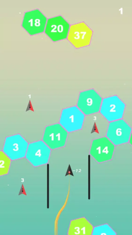 Zrzuty ekranu Plane VS Hexa - Hexagon Game