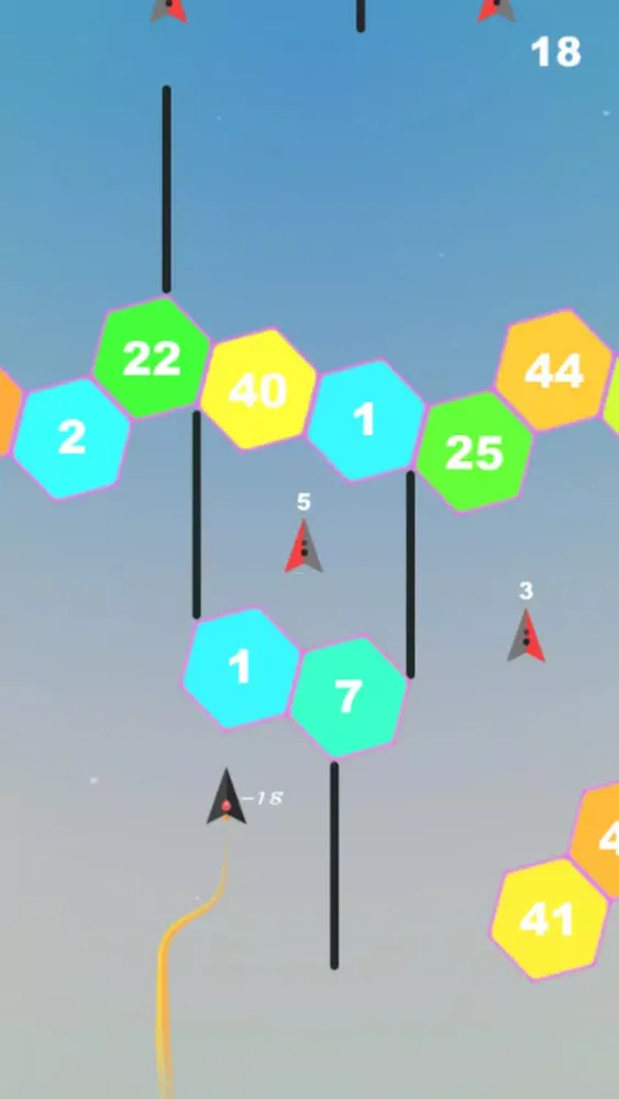 Zrzuty ekranu Plane VS Hexa - Hexagon Game