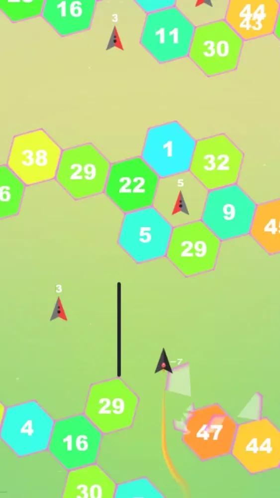 Zrzuty ekranu Plane VS Hexa - Hexagon Game