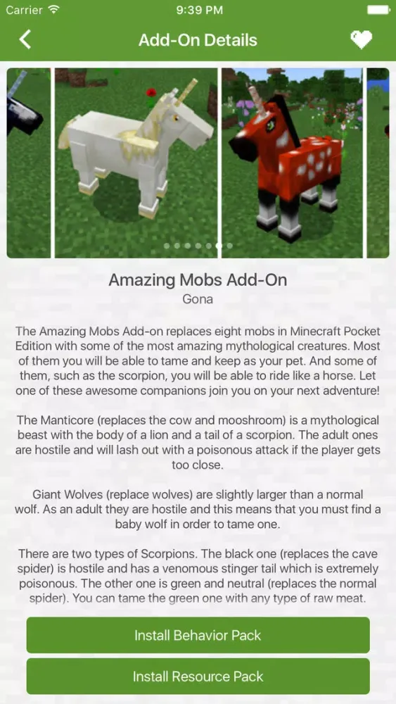Tangkapan layar Add Ons for Minecraft PE (Minecraft Addons)