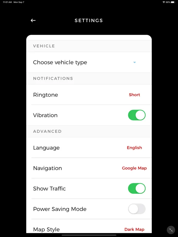 Tangkapan skrin Simply Delivery Driver iPad 