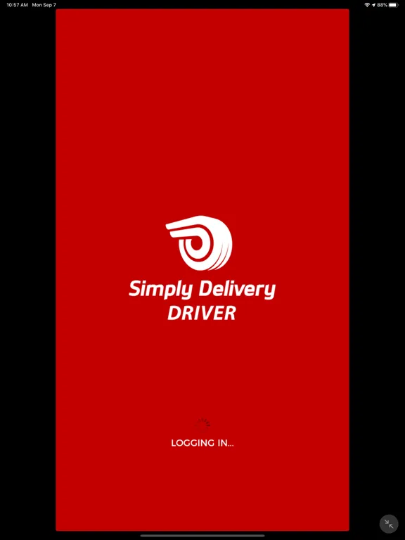 Tangkapan skrin Simply Delivery Driver iPad 