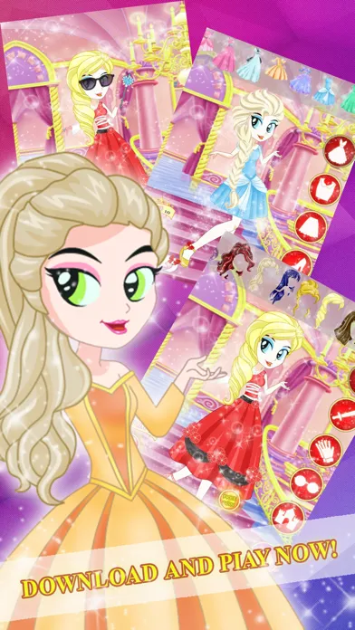 Princess Fairy Tale Dress Up Fashion Designer Pop Games Free for Girls স্ক্রিনশট