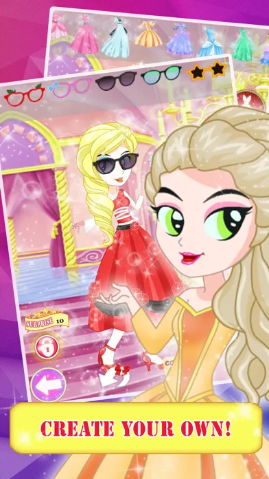 Princess Fairy Tale Dress Up Fashion Designer Pop Games Free for Girls স্ক্রিনশট