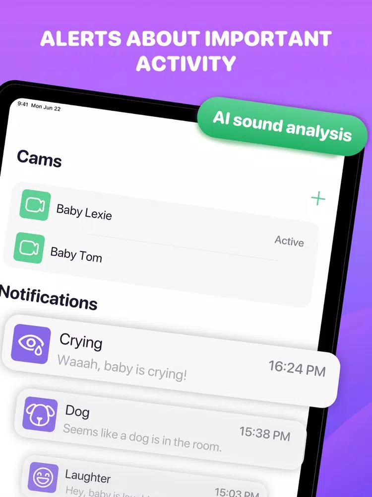 Baby Camera: WiFi Monitor PRO iPad  Screenshots
