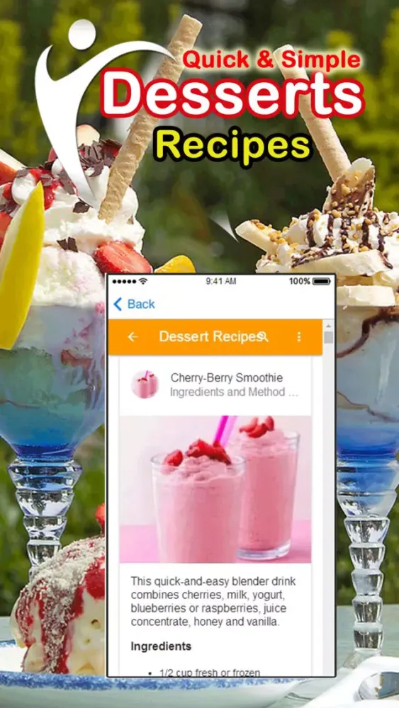 Capturas de pantalla de Simple Easy Desserts Recipes