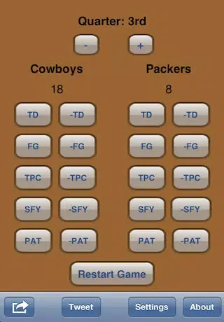 Captures d'écran de Simple Football ScoreKeeper