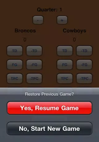 Captures d'écran de Simple Football ScoreKeeper