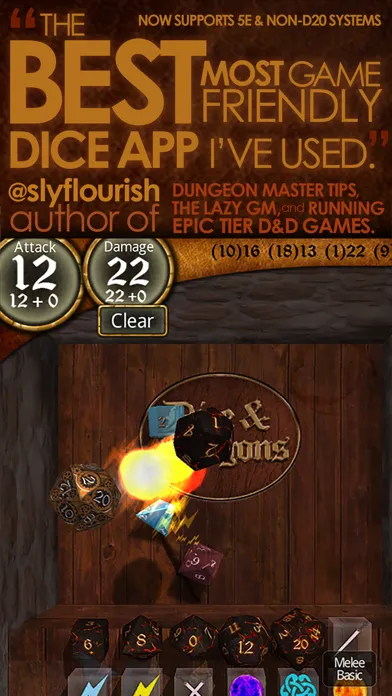 Dice & Dragons - RPG Dice Roller 스크린샷