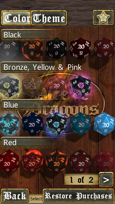 Dice & Dragons - RPG Dice Roller 스크린샷