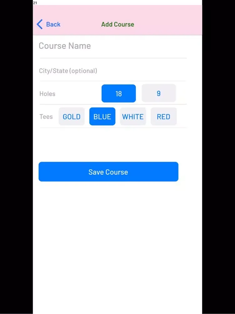 Capturas de pantalla de Simple Golf Score Tracker iPad 