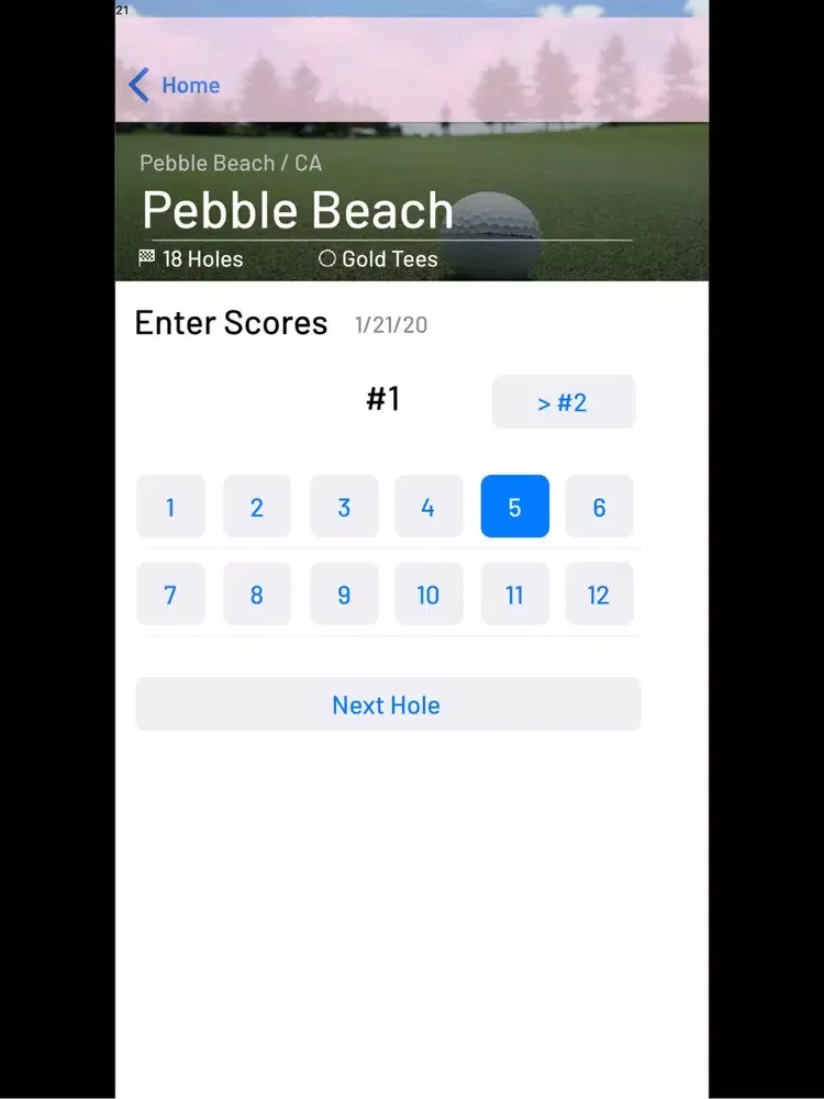 Capturas de pantalla de Simple Golf Score Tracker iPad 