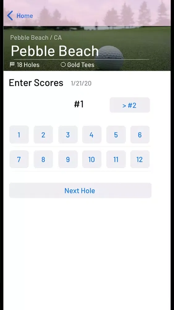 Capturas de pantalla de Simple Golf Score Tracker