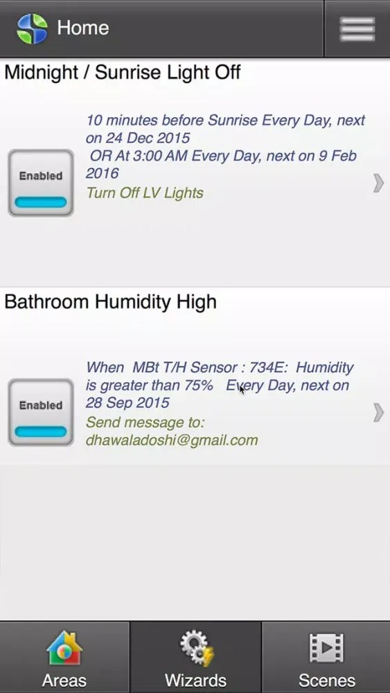 Capturas de pantalla de iSmartenit - Smart Home Automation