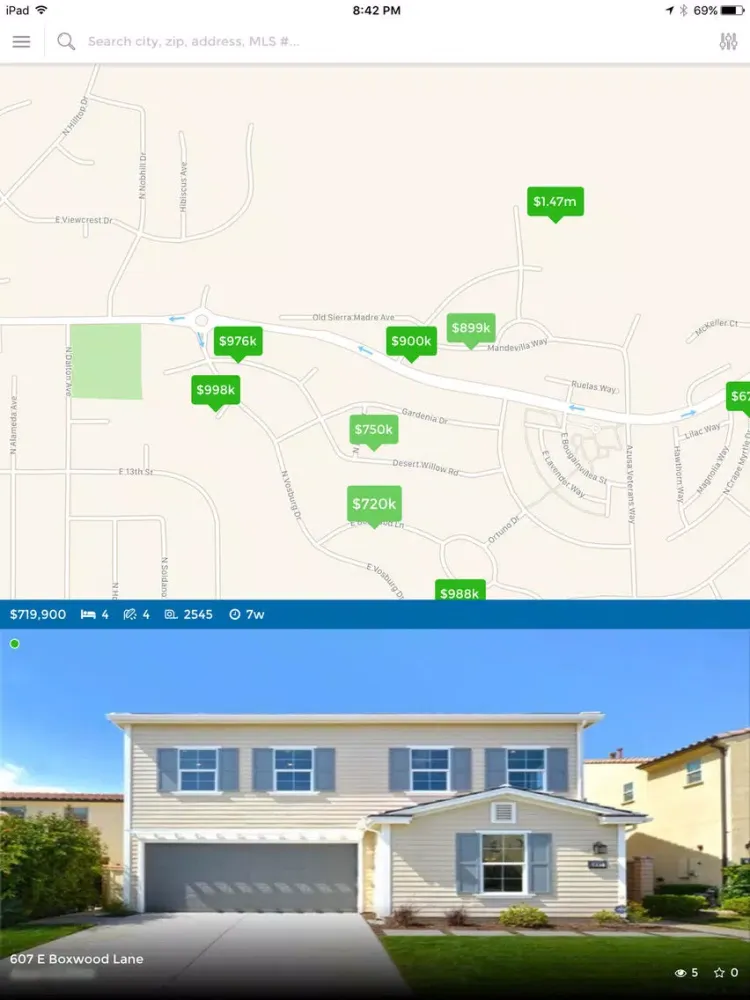 Ảnh chụp màn hình của Simple Home Search iPad 