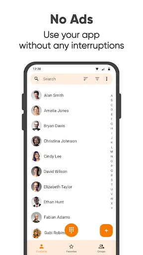 Zrzuty ekranu Simple Contacts Pro