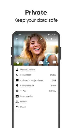 Zrzuty ekranu Simple Contacts Pro