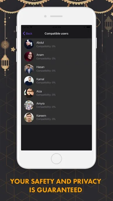 Capturas de tela do Simple Muslim Dating