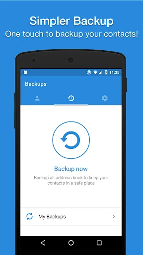 Скриншоты Easy Contacts Backup & Restore