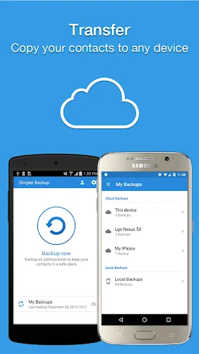 Скриншоты Easy Contacts Backup & Restore