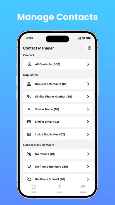 Easy Contacts Cleaner Screenshots