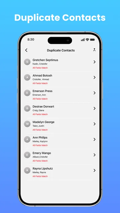 Easy Contacts Cleaner Screenshots