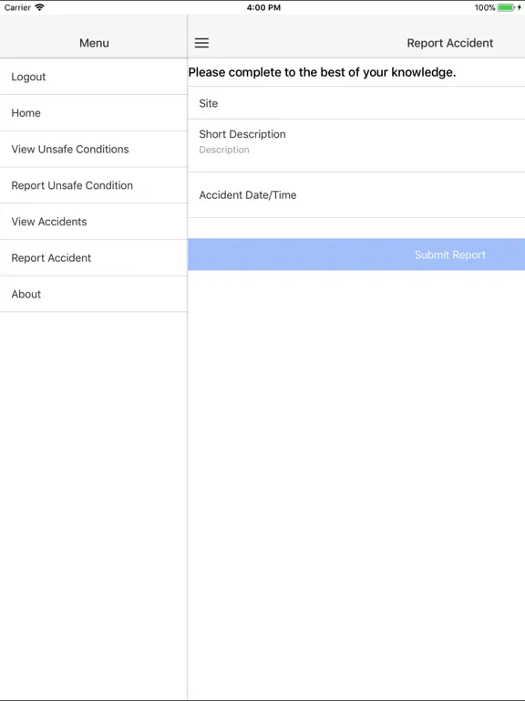 Screenshot di Simple Safety Coach iPad 