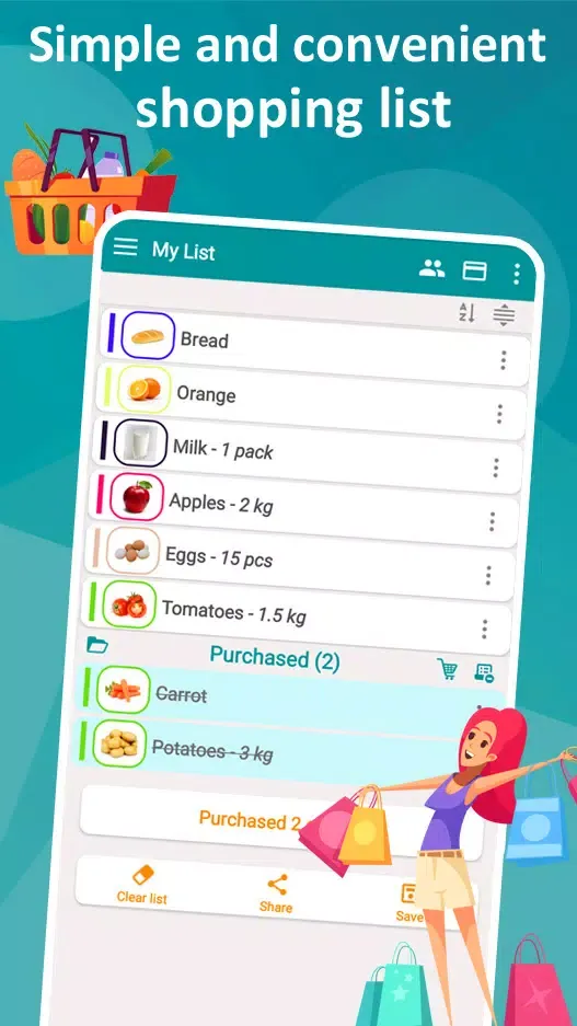 Shopping list - My List应用截图