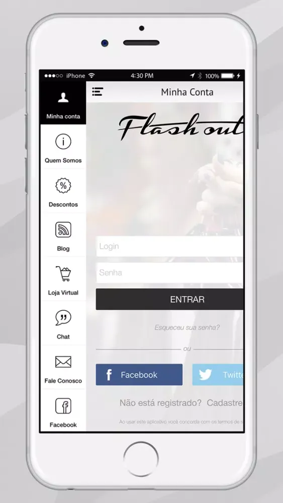 Tangkapan layar Flashout