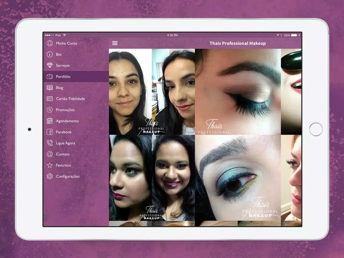 Thaís Professional Makeup iPad 應用截圖