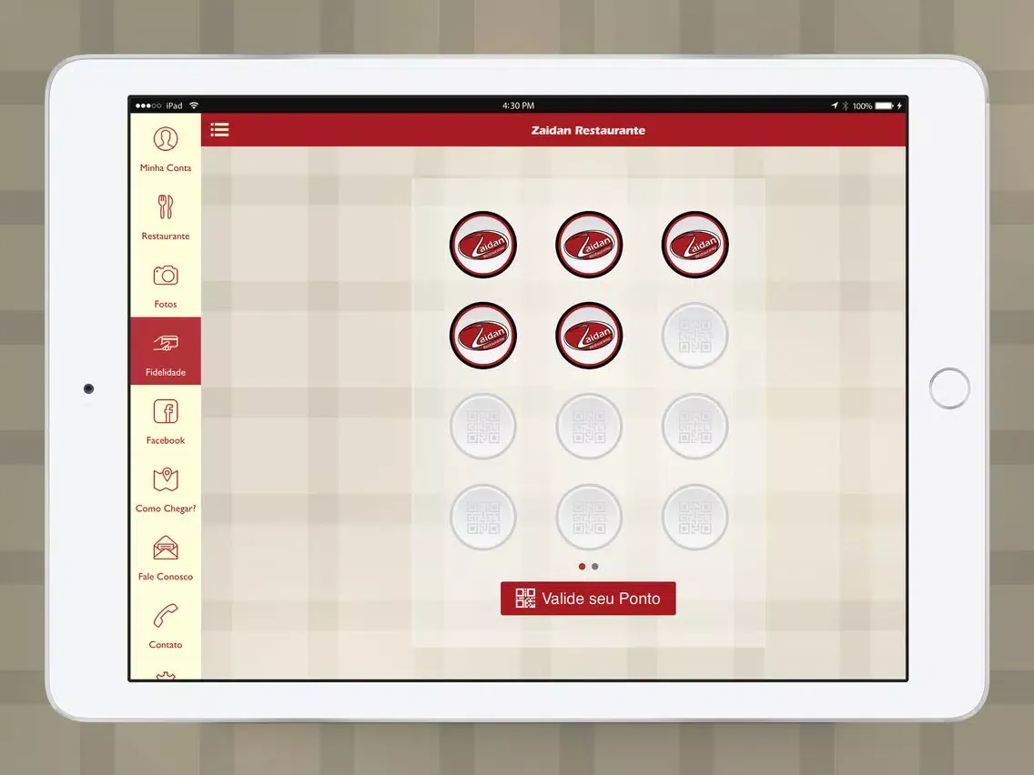 Ảnh chụp màn hình của Zaidan Restaurante iPad 