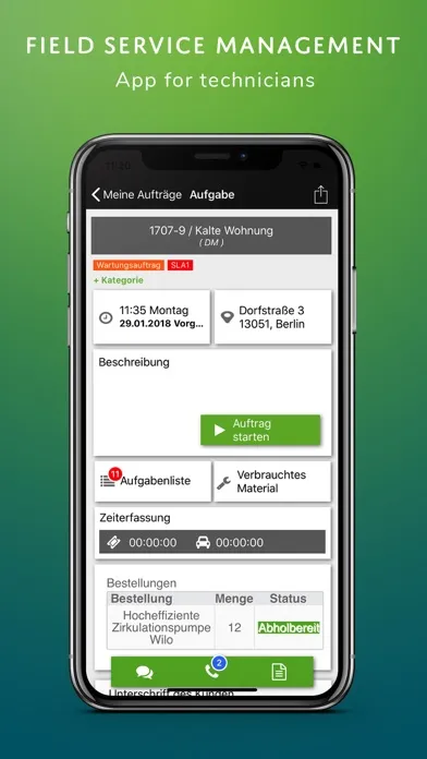 mfr Field Service Management Screenshots