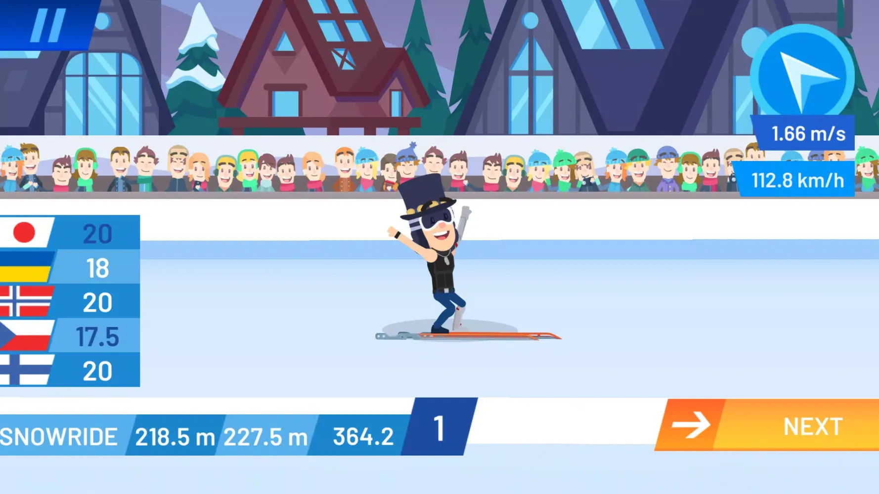 ภาพหน้าจอของ Ski Jump Challenge