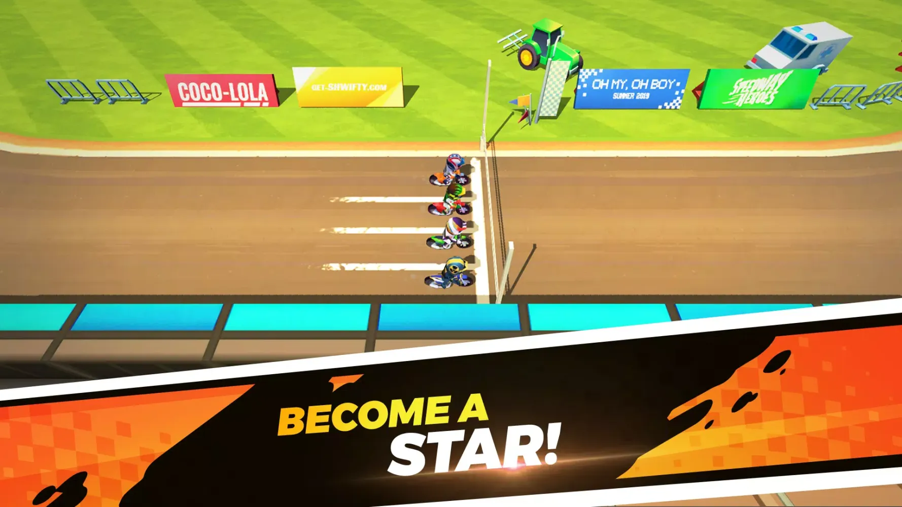 Screenshot di Speedway Heros:Star Bike Games