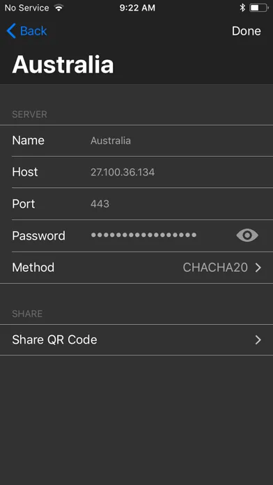 Ảnh chụp màn hình của Shadow Connect