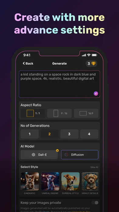 Capturas de tela do Unleash AI