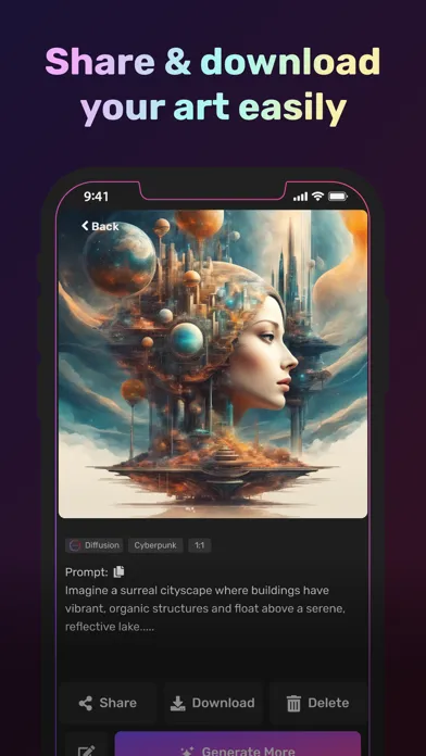 Capturas de tela do Unleash AI