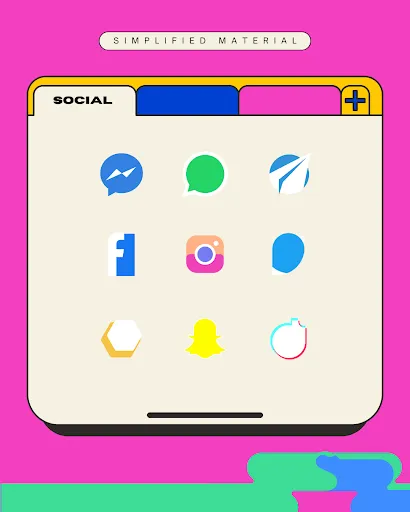 Capturas de tela do Simplified Material Icon Pack