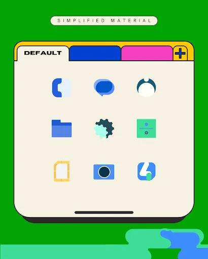 Capturas de tela do Simplified Material Icon Pack