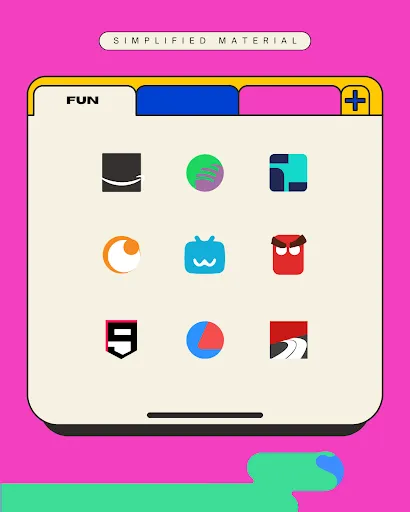 Capturas de tela do Simplified Material Icon Pack