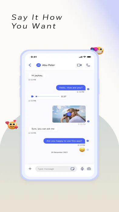 Tangkapan layar ReachOut Messenger