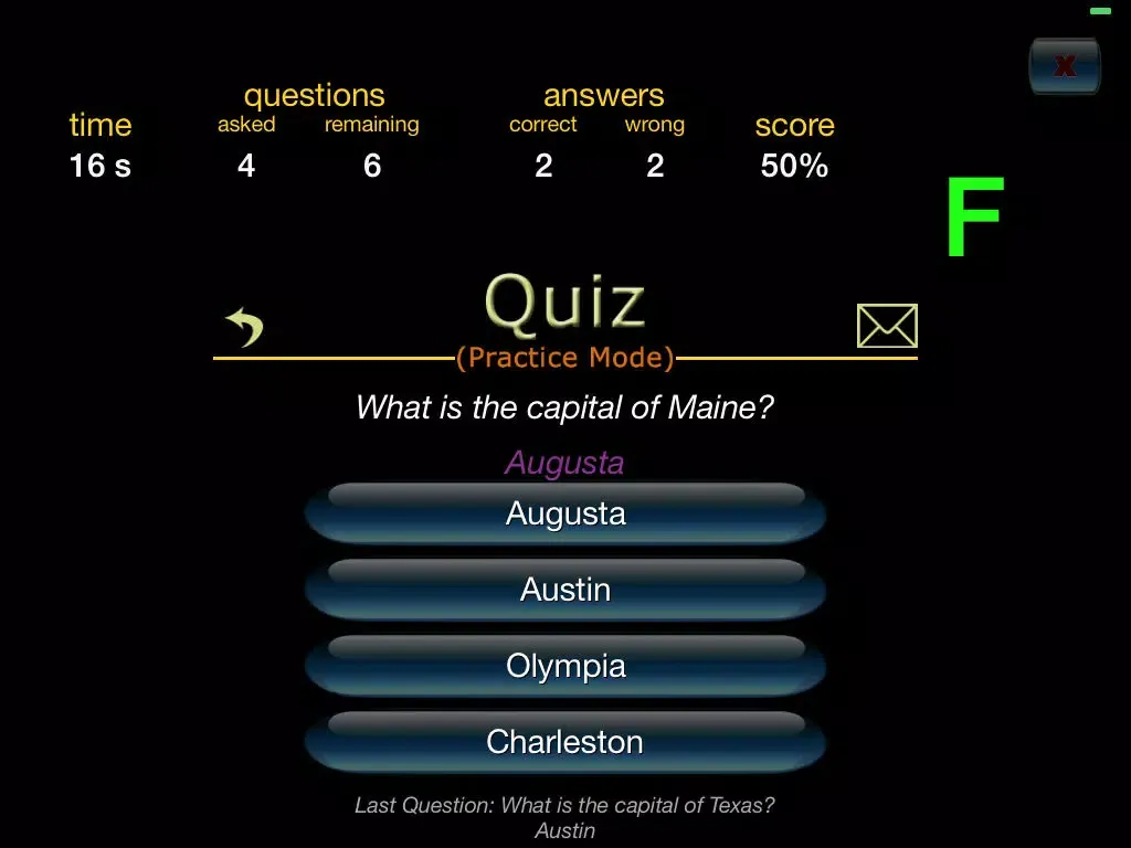 Captures d'écran de States - Quiz Yourself! - US States, Capitals And More iPad 