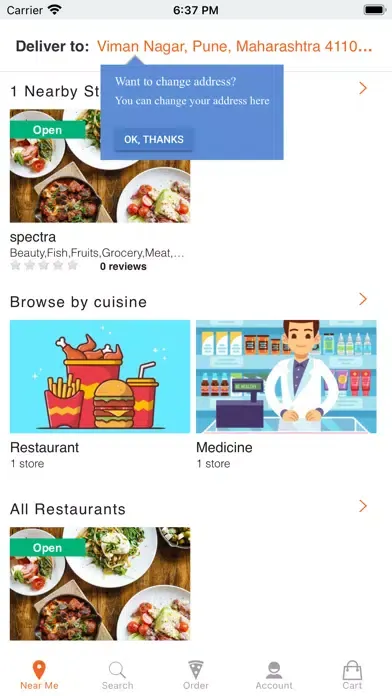 Capturas de pantalla de Simply Delivery Customer
